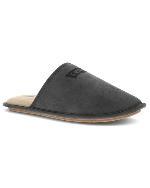 Levi's Black Milton 2 Round Toe Slippers for men