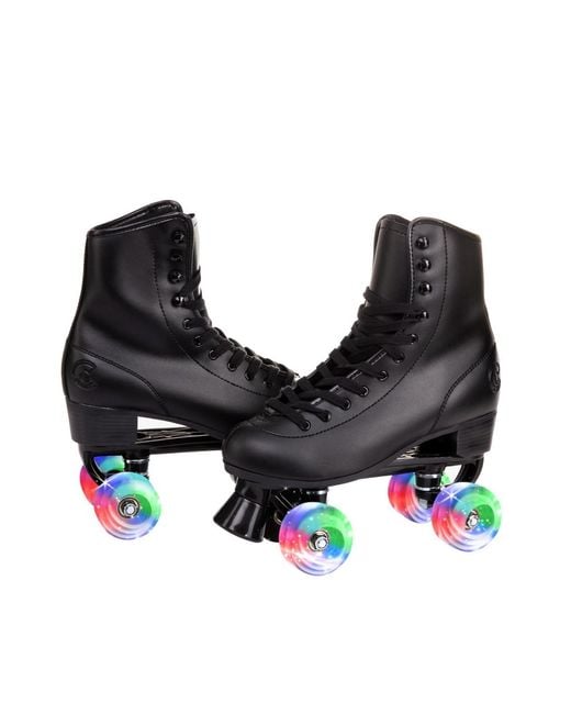 C7skates Black Quad Roller Skates