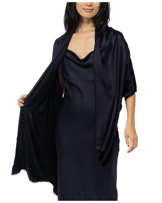 INC International Concepts Black Wrap & Scarf