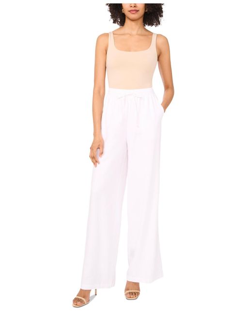 Parker White The Rebecca Drawstring Wide-leg Pants