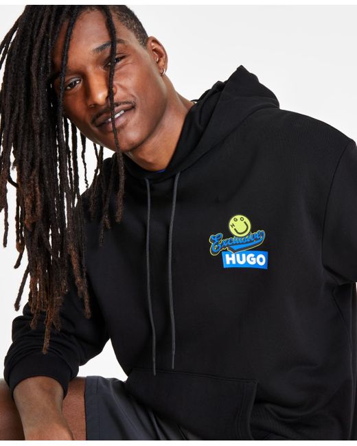Boss Black Hugo By Regular-fit Logo Hoodie for men