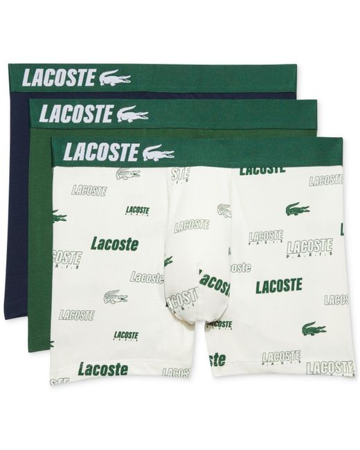 Lacoste Green Boxer Brief Underwear for men