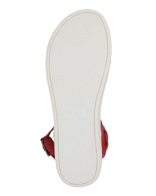 MIA Red Ellen Round Toe Sandals