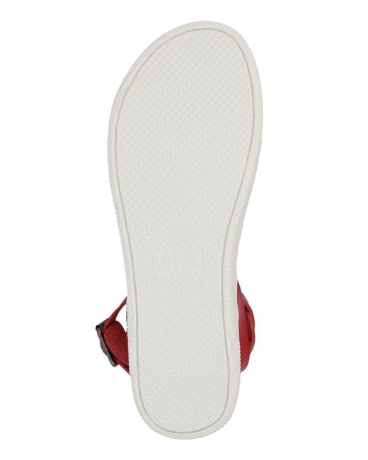MIA Red Ellen Round Toe Sandals