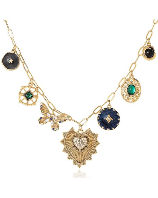 BCBGeneration Metallic Zodiac Charm Necklace