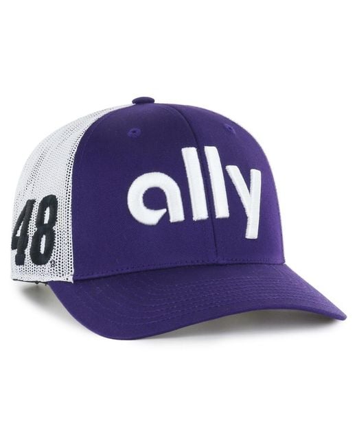'47 Blue Alex Bowman Trucker Adjustable Hat for men
