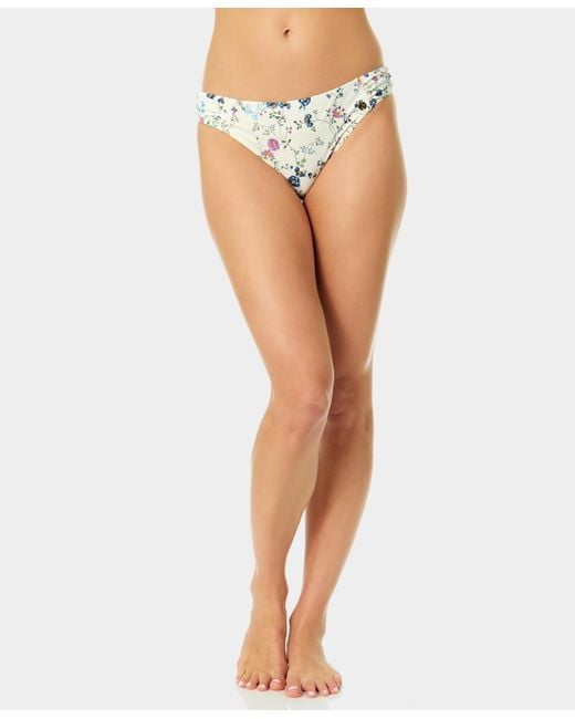 Cece White Side Rouching Hipster Bottoms