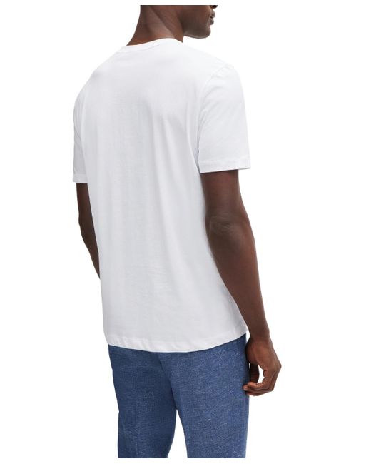 Boss White Boss By Regular Fit Cotton-jersey T-shirt for men