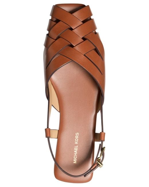 Michael Kors Brown Irene Slingback Flats