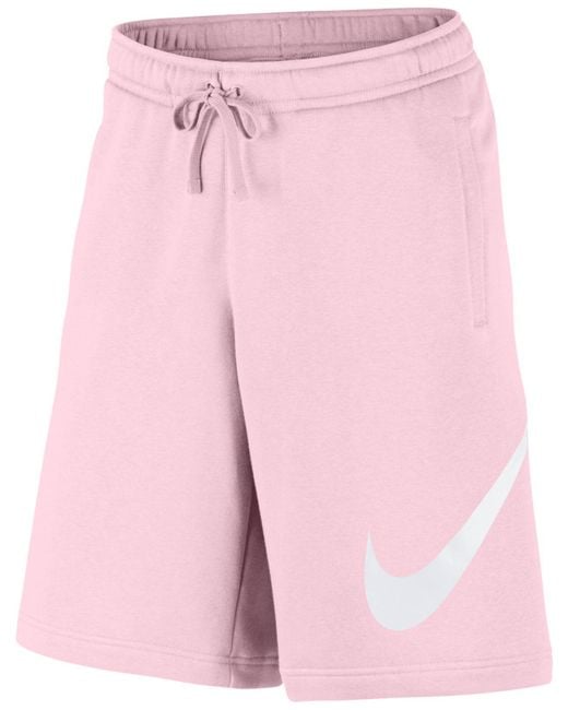 Nike Sportswear Club Fleece Sweatshorts in Pink for Men