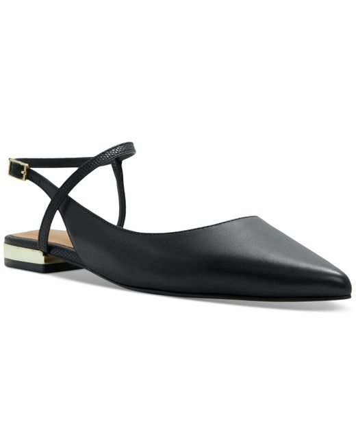 ALDO Black Sarine Strappy Pointed Toe Flats