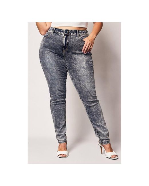 Slink Jeans Blue Plus Size High Rise Skinny Jeans