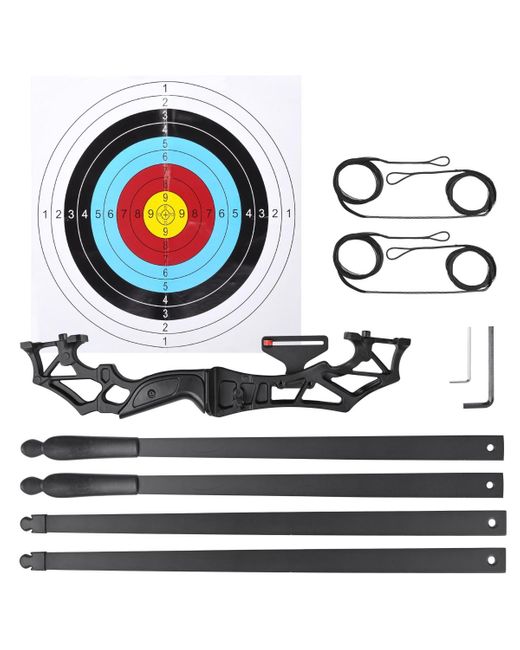 Yescom White Recurve Bow Set Takedown Arrow Archery Hunting Right Hand Longbow Shooting Kit