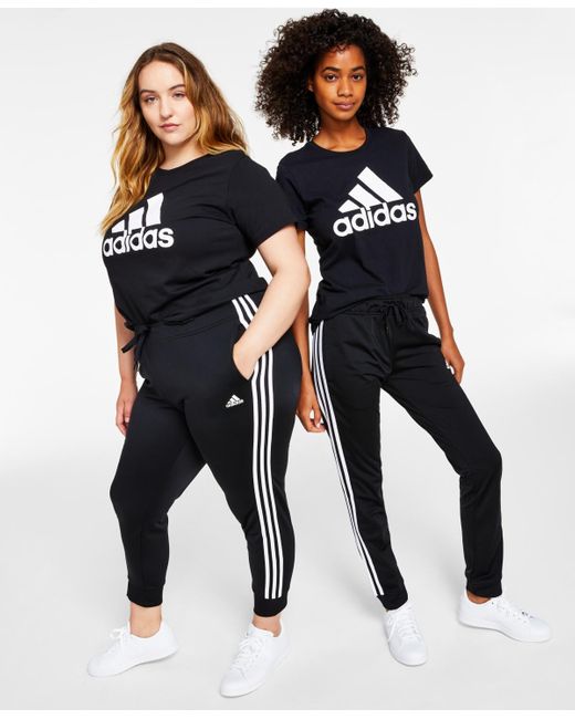 Adidas Black Essentials Warm-up Slim Tapered 3-stripes Track Pants