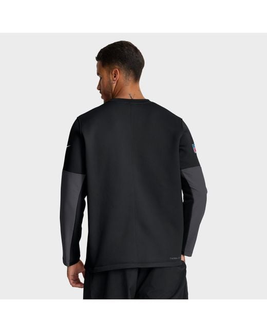 Nike Black Detroit Lions Sideline Scripted To Win Performance Long Sleeve T-shirt for men