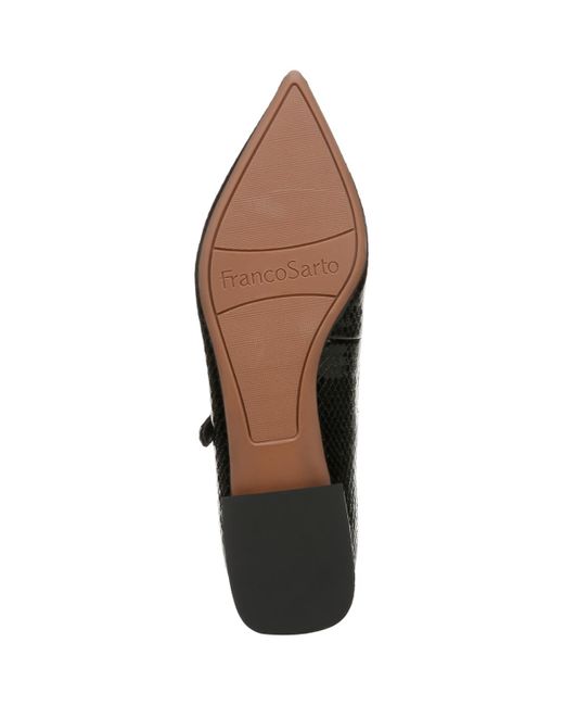 Mules Mary Jane En Cuir Franco Sarto - Taille 6.5 US (B/M) - Noir - Occasion