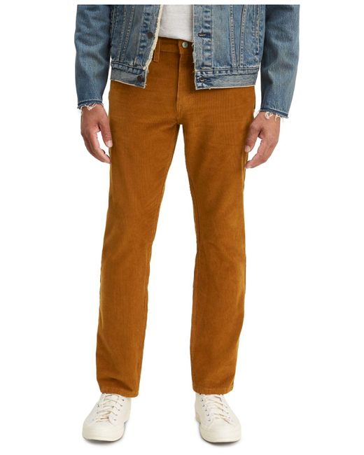 Levi's 502 Taper Corduroy Pants in Brown for Men | Lyst