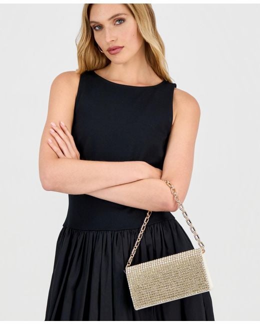 INC International Concepts Metallic Ranndi Mini Ombre Clutch Crossbody