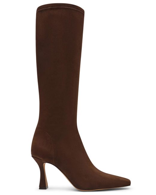 Steve Madden Women's Brown Flute Wide-calf Knee-high Dress Boots - radharamanexports.com Steve Madden Women's Brown Flute Wide-calf Knee-high Dress Boots - radharamanexports.com