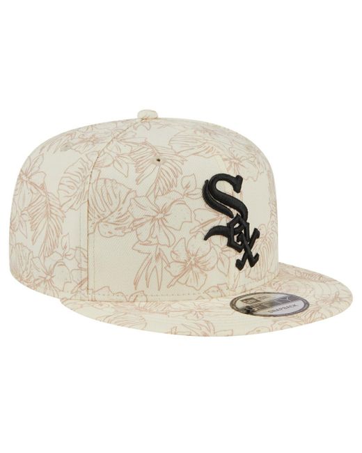 KTZ Natural Chicago White Sox Spring Training Leaf 9fifty Snapback Hat for men