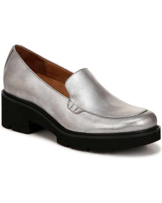 Naturalizer Black Cabaret Lug Sole Loafers