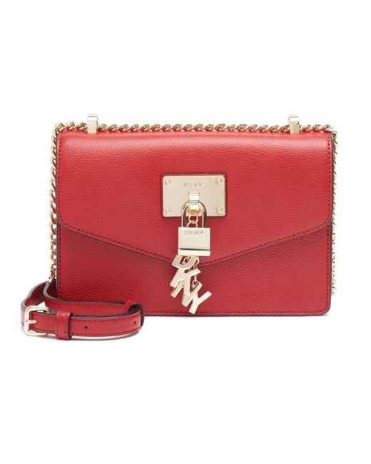 DKNY Elissa Small Shoulder Bag in Bright Red (Red) Lyst