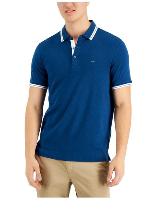 Michael Kors Blue Greenwich Polo Shirt for men