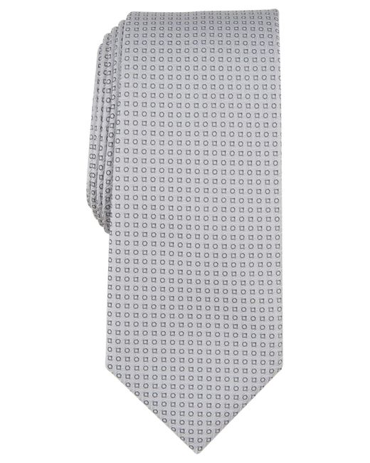 Alfani Gray Dawson Mini-geo Tie for men