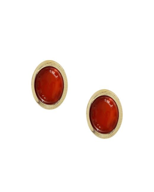 Retro Chic Red Large Babylon Earrings