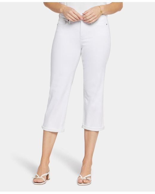 NYDJ White 's Relaxed Piper Crop Jeans