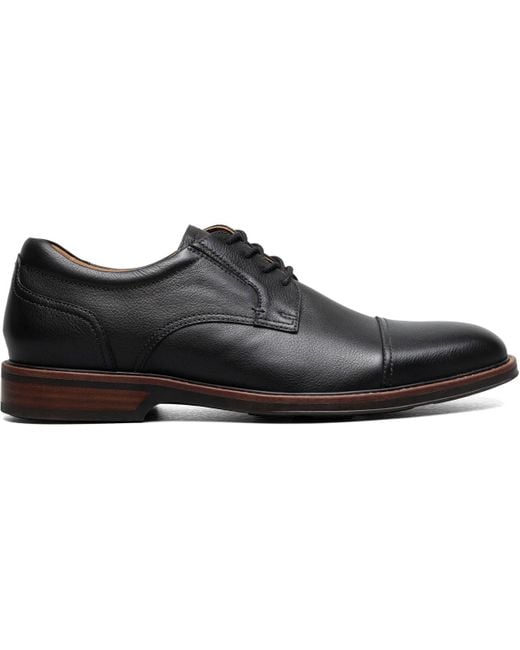 Florsheim Black Traveler Cap Toe Oxford for men