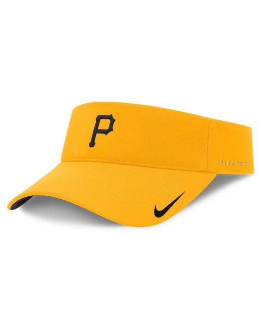 Nike Yellow Pittsburgh Pirates Primetime Bozz Ace Performance Adjustable Visor Hat for men