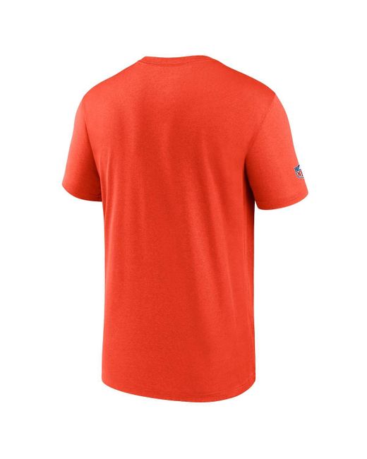 Nike Orange Cleveland Browns Sideline Alt Pack Small Logo Legend Performance T-shirt for men
