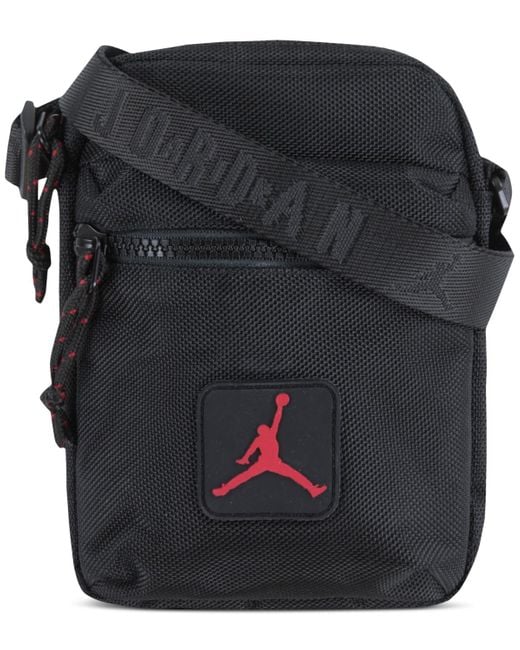Nike Black Rise Crossbody Logo Bag for men