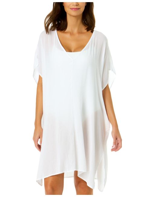 Anne Cole White Easy Cover-up Tunic