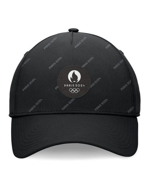 Fanatics Black Branded Paris 2024 Five-panel Stretch Hat for men