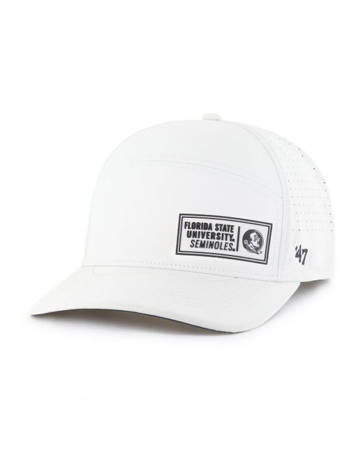 '47 White Florida State Seminoles Cypher Midfield Adjustable Hat for men