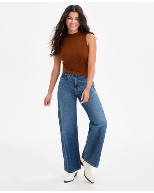 Levi's Brown Effortless Mock-neck Tank
