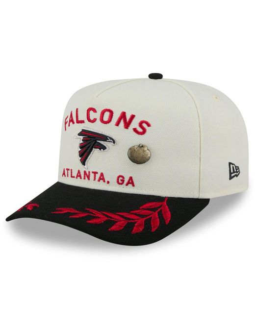 KTZ Multicolor Cream/black Atlanta Falcons 2025 Nfl Draft A-frame 59fifty Fitted Hat for men