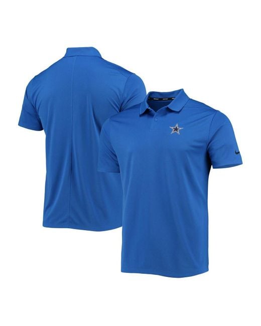 Nike Golf Navy Dallas Cowboys Solid Victory Performance Polo Shirt in ...