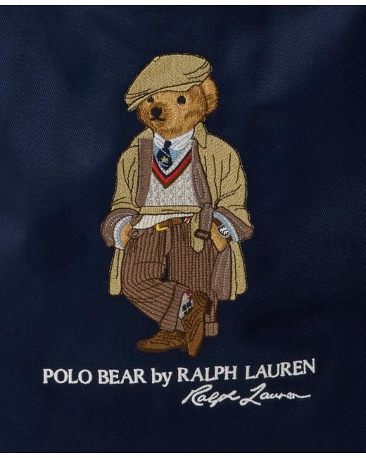 Polo Ralph Lauren Blue Polo Bear Twill Shopper Tote for men