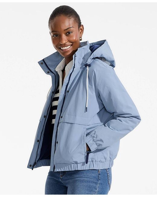 Lands' End Blue Squall Full Zip Jacket