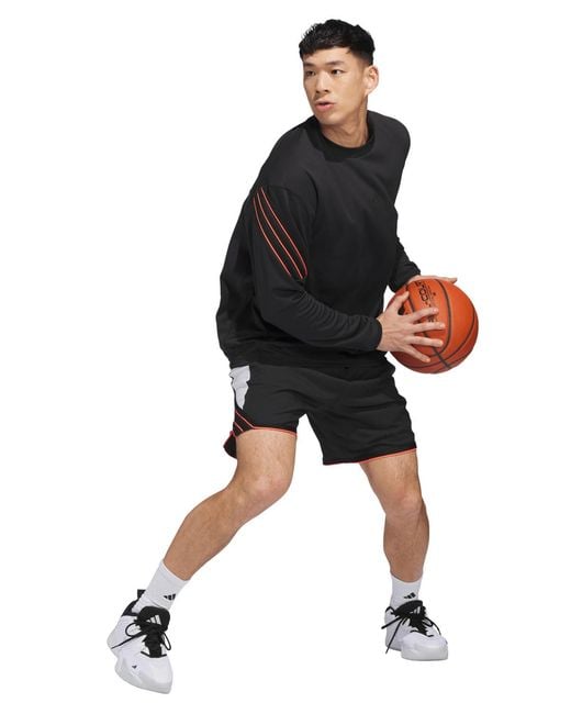 Adidas Black Crazy Lite Solid T-shirt for men