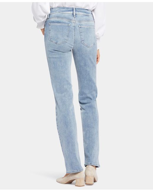 NYDJ Blue Marilyn Straight Jeans