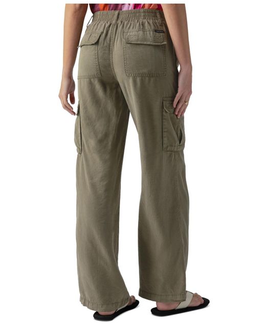 Sanctuary Green Relaxed Reissue Wide-leg Cargo Pants