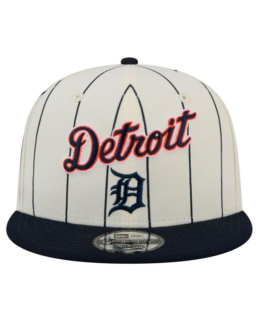 KTZ Metallic Detroit Tigers Jersey Pinstripe 9fifty Snapback Hat for men
