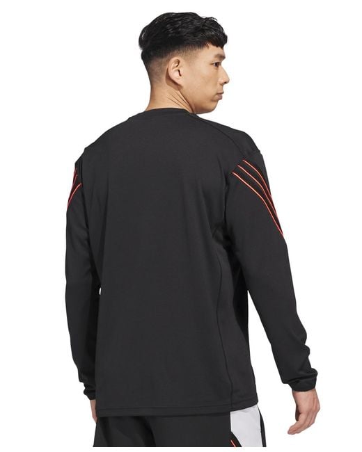 Adidas Black Crazy Lite Solid T-shirt for men