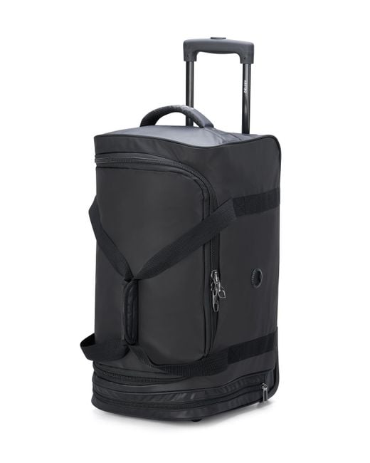 Delsey Raspail 21" Rolling Carryon Duffel in Black Lyst
