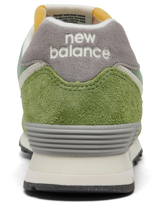 New Balance Green 574 Casual Sneakers From Finish Line for men