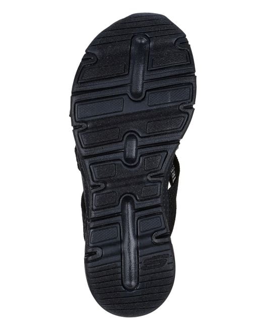 Skechers Black Cali Arch Fit Flip-flop Thong Sandals From Finish Line